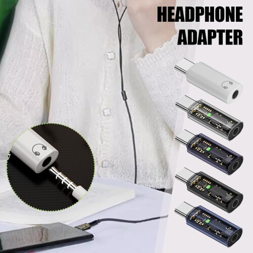 USB-C to 3.5 mm Audio Adapter,Type-C to Aux Converter Cable 1
