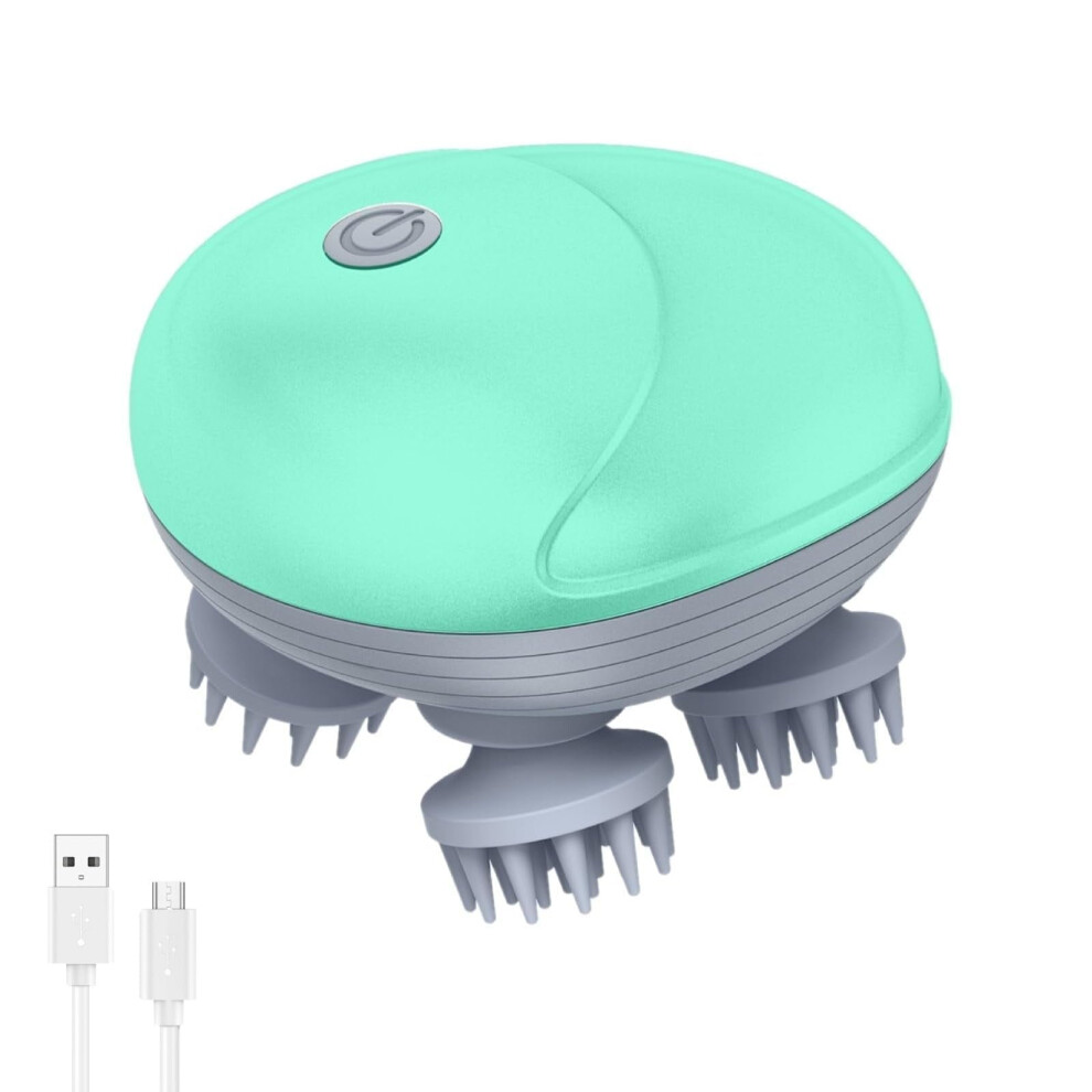 Upgraded Handheld Scalp Massager with 3 Modes, Electric Scalp & Back ScratcherâRelieves Stiffness, Promotes Bonding, Green; Compatible with XXX