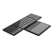 Foldable Bluetooth keyboard with touchpad and numeric keypad