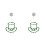 St. Patrick's Day Window Lights Green Top Hat LED 2PCS 1