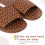 1 ζευγάρι μαύρα σανδάλια από ρατάν με προστασία από το φθινόπωρο για όλες τις 3