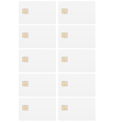 12-Pack Blank Credit Cards with Chips, IC Cards for Door Access Control and Security Systems 2