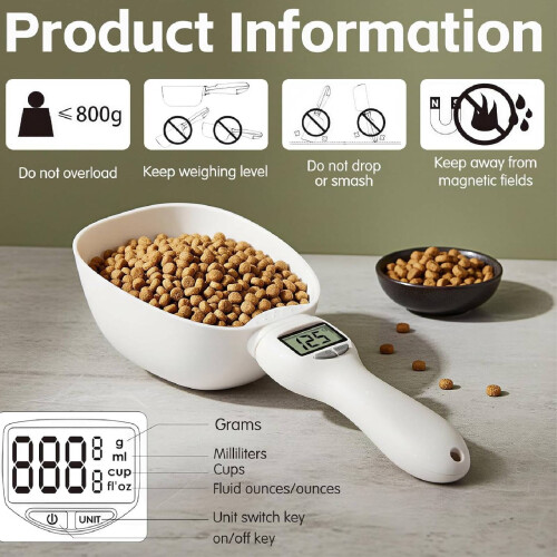 Set di cucchiai dosatori digitali e bilancia da cucina (3 pezzi) 2