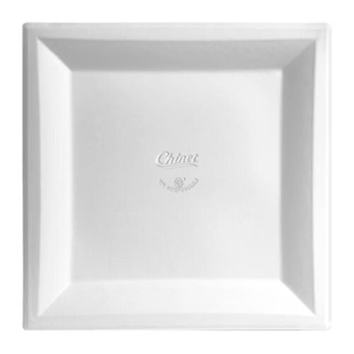 Chinet Classic Square Dinner Plate 9 1/2" - 18ct 1