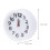 Desktop Alarm Clock White Round Clock with Easy Alarm Setting and Hangable Feature 2