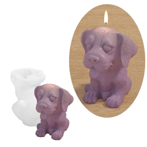 Hundeformet 3D silikoneform 1