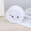 Desktop Alarm Clock White Round Clock with Easy Alarm Setting and Hangable Feature 4