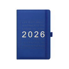 2026 Work-Life-Planer, Reisetagebuch, Zeitplan, Notizbuch,-Blau