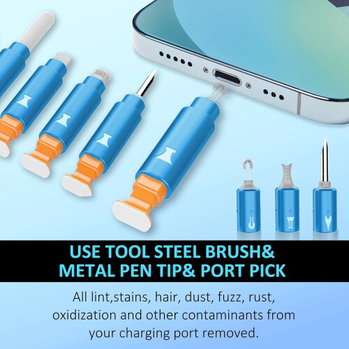 Κιτ καθαρισμού iPhone συμβατό με iPhone, AirPods Pro, iPad, καλώδια Lightning και ηχεία – Sky Blue 1