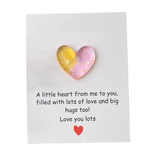 Carte câlin de poche pour la Saint-Valentin - Rose 1