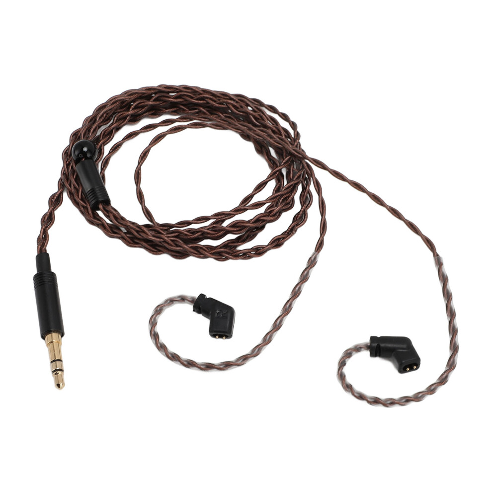 3.5Mm To 2 Pin 0.78Mm Ofc Earphone Cable 3.9Ft Plated Replacement Gold 5081385204349