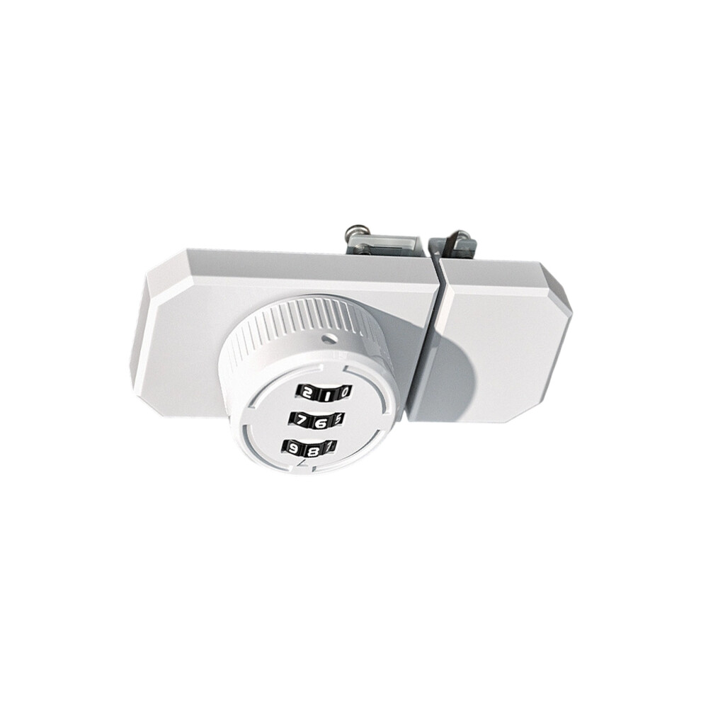 Glass Cabinet Keyless Lock 3 Digit-208 Double Door Whit 7627001444089