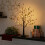 pièces Arbre scintillant à fleurs de baies rouges, branches lumineuses LED 4