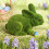 Realistic Plastic Flocked Easter Bunny Figurine 1PC 4