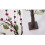pièces Arbre scintillant à fleurs de baies rouges, branches lumineuses LED 7