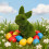 Realistic Plastic Flocked Easter Bunny Figurine 1PC 6