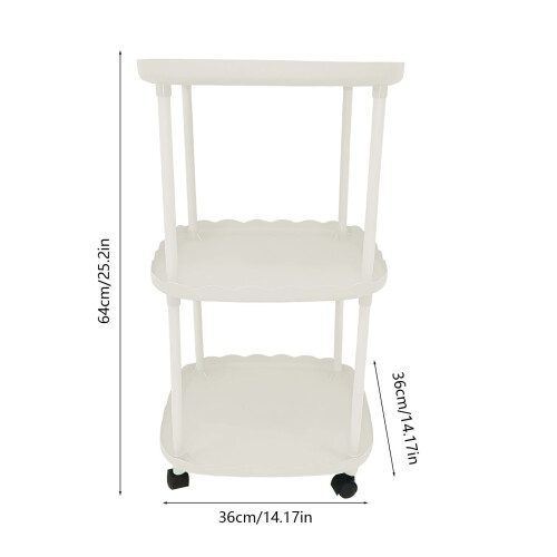 Mini bedside table modern European style 36x36x64 cm black 2