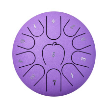 Tambour à languettes en acier à motifs de 6 pouces et 11 notes, instrument de pluie d'extérieur pour la création d'un espace de méditation dans