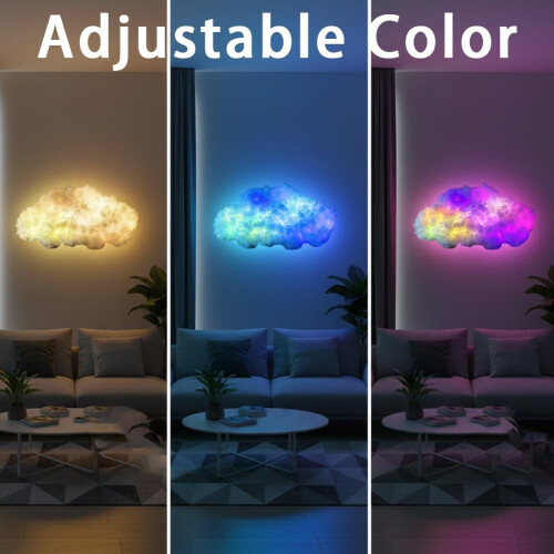 Φωτιστικό LED Cloud με Music Sync3D Color με τροφοδοσία USB 2