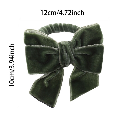 Velvet Bow Napkin Rings – Handmade Wool, 4 Pack 2