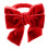 Red Velvet Bow Napkin Rings for Table Decor 2PCS 5