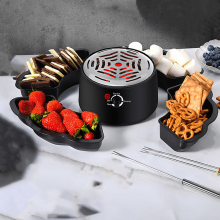 Electric Chocolate Fondue Maker with Marshmallow Roaster