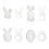 Easter Eggs/Rabbit Silicone Molds Resin Jewelry Molds for-head 2