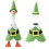 Mini Desk Goose Outfit Light Green 1 Pc for 7" Plastic 6
