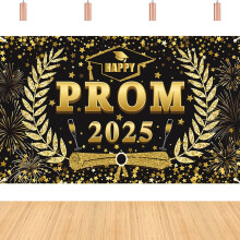 Decoraties voor het afstudeerfeest – Banners voor de lichting van 2026, achtergrond voor de senioravond, felicitatiebanner voor afgestudeerden