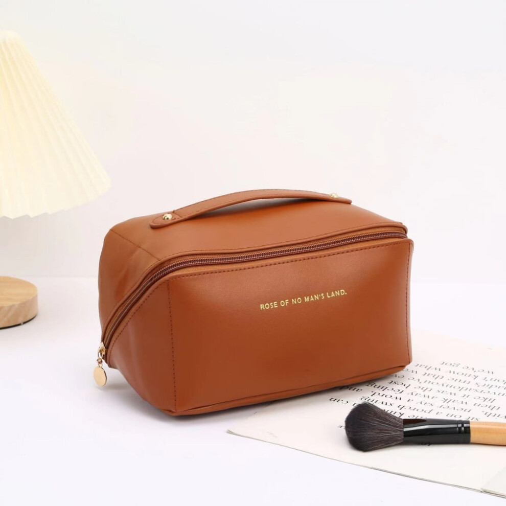 Makeup Organizer Cosmetic Bag Large Capacity Zippered