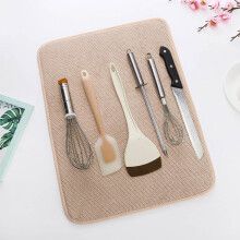 Tapis égouttoir à vaisselle en microfibre, 30 x 40 cm, réutilisable et lavable, ultra-absorbant – 1 pièce