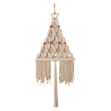 Bohemian Handwoven Christmas Tree Tapestry Tassel Wall Hanging s Room Decor