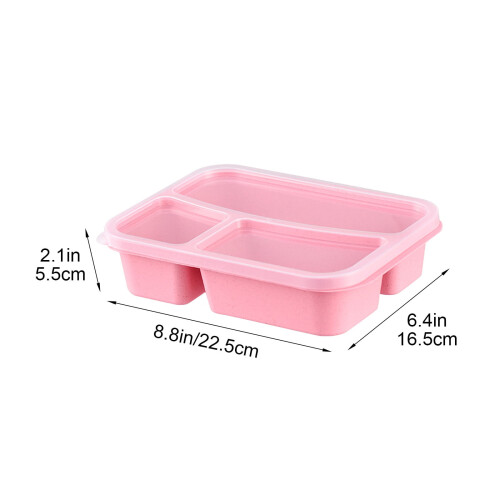 Lunchbox met 3 compartimenten.