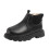 Μπότες PU για κορίτσια – Άνετα παπούτσια slip-on με χοντρή σόλα, μαλακό άνω μέρος, 3