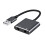Προσαρμογέας ήχου USB Εξωτερική κάρτα ήχου για υπολογιστή και φορητό υπολογιστή 1