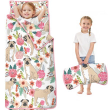 Pug and Pioneer Flower Toddler Nap Mat 48x24 in
