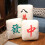 Mahjong Embroidered Decorative Pillow9.8x13.8Inch 5