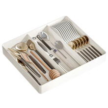 Organisateur de tiroir de cuisine, plateau extensible pour ustensiles