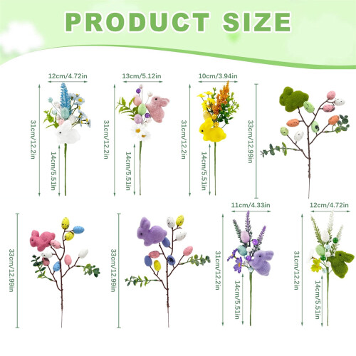 Œufs de Pâques artificiels pour compositions florales 2