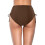 Dame trekantsbikinitrusser brun XL 4