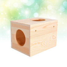 Hamsterhuisje van natuurlijk hout, 22x16x16 cm