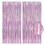 6Pcs Handmade Plastic Stage Backdrop Door Curtains-light blue 6