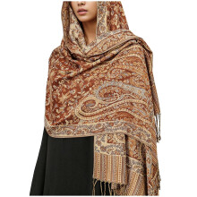 Lenço grande e elegante para o inverno, xale feminino extra macio, ideal para o frio, estilo étnico, quentinho e confortável.