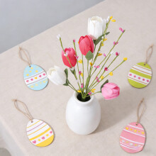 Artificial Tulip Picks Yellow Berries15inch