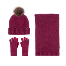 Winter Knitted Scarf, Hat & Gloves 3-Piece Set for Women & Men – Cold-Proof, Cozy & Ideal for Outdoor Activities