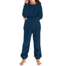 Pigernes pyjamas, flot, trendy juletøj, pullover-sweatshirt og joggingbukser, vinter matchende sweatersæt