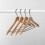 Kleiderbügel aus Holz, natur, rutschfest, 4er-Pack 1