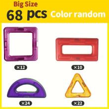 Magnetiske byggeklosser STEM-sett 145 deler