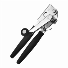 Ouvre-boîte manuel robuste avec manivelle pliable