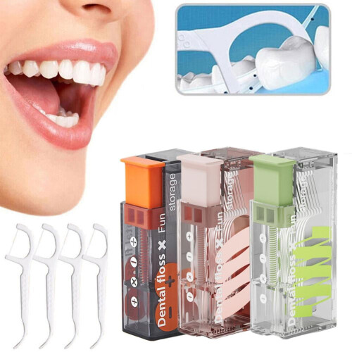 Mini contenitore portatile per filo interdentale e stuzzicadenti Hot O1 2